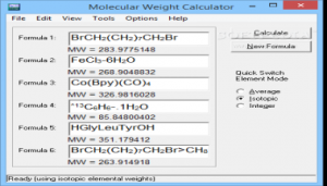 Molecular Weight Calculator