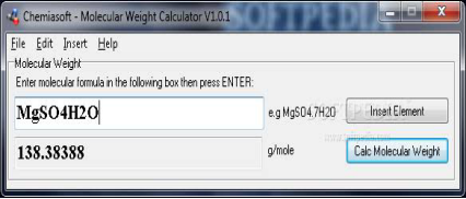 Molecular Weight Calculator